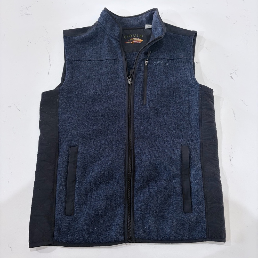 Orvis Black Jacket with Multicolor Embroidered Fly - Picture 1 of 8